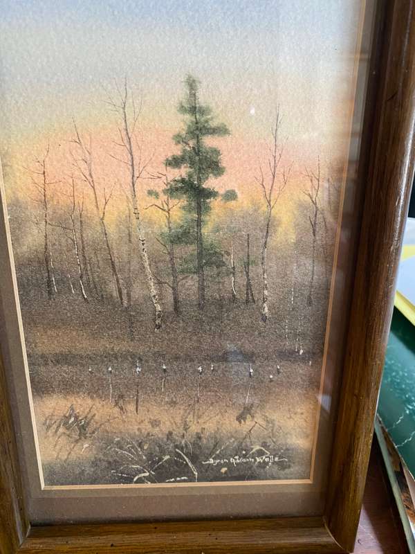 Original watercolour landscape by Byron Addison Wells